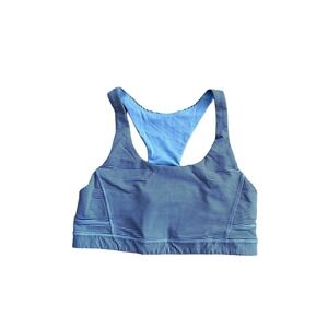 Lululemon Sports Bra Athletic Yoga Fitness Activewear Purple Striped Size 6